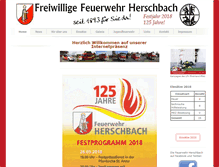 Tablet Screenshot of feuerwehr-herschbach.de